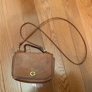 Coach Vintage Tan Leather Crossbody Bag